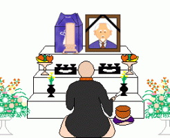 四十九日のイラスト